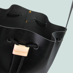 Drawstring wooden Bag